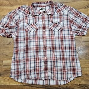 Ariat Retro Fit Plaid Western Snap Shirt XXL